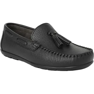 SIRRI Jungen Tassel Loafer - Klassische Flache Mokassinschuhe für Hochzeit, Kommunion und Freizeit Größe 33 - 33 EU