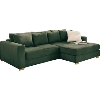 JOB Ecksofa Kampen Cord Grün
