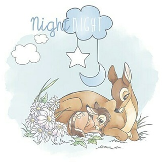 Komar Disney Edition 4 Poster Bambi Good Night  (Disney, B x H: 50 x 70 cm)