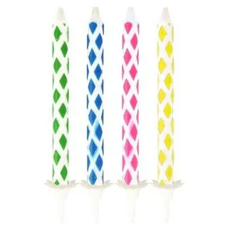 Papstar - 10 Magic-Kerzen mit Halter 6 cm