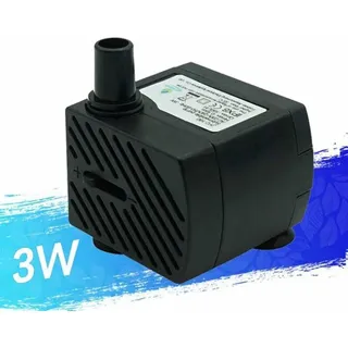Ultraleise Wasserpumpe 48 Gph [180 L/h] 3 W, Für Kleine Aquarien, Fischteiche, Schildkröten, Wassertiere, Skulpturen, Gärten, Boote, Teiche, Springbrunnen Und Als Tischpumpe Für Aquarien.