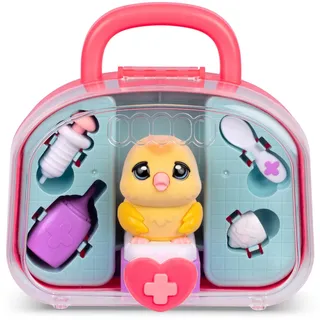 Little Live Pets Ouchies Tierarztset – Chirpy das Küken, interaktiv, aufleuchtende Wangen, 16,7 cm Tierarztset & Zubehör, verarzte & Heile wie EIN echter Tierarzt, 20+ Geräusche, Lichter & Reaktionen