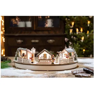 Hellum LED-Holz Stadt Szenerie 524604