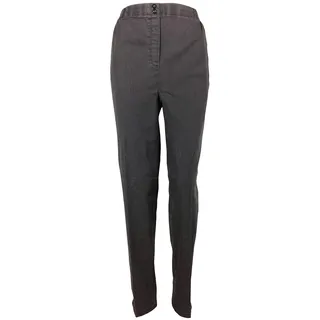 K-Milano Damen Jeanshose Stretch Hose mit Stickerei, Strass und Komfortbund, Schlupfjeans aus Baumwolle/Spandex-Mix, Made in Italy - 46-48