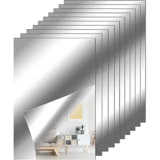 FELIXLEO Wandtattoo Selbstklebend Spiegel Flexibel 4x6 Zoll Wand Dekor (30 St)