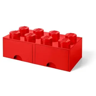 LEGO Aufbewahrungsbox Brick Drawer 8 2-tlg. rot