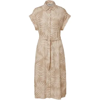 Tchibo - Bedrucktes Leinenkleid - Damen - Gr. 42 - creme/print