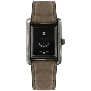 Out of Order FORMA VENTI Jump-Hour Automatik Stahl Braun Rechteckig Herren Uhr