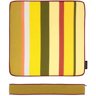Remember Sitzkissen Elba, B 40 x T 40 x H 5 cm, Polyester – Weiches Sitzkissen für Stuhl oder Bank, dekoratives Wohnkissen für Küche, Balkon oder Terrasse (Capri)
