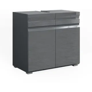 Vicco Waschbeckenunterschrank Fredd 60 x 56 cm Anthrazit Hochglanz