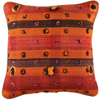 KUHFELL online & NOMAD Bodenkissen Sitzkissen Sitzpouf feinster persischer Kelim Kissen 60 x 60 cm