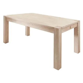 MASSIVMOEBEL24.DE NATURE WHITE 90 x 76 x 90 cm beige