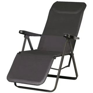 barths Lugano Relaxliege 65 x 85 x 114 cm anthrazit klappbar