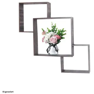 Hti-Living Wandregal Viola 1-tlg. 40 x 10 x 20 cm Braun
