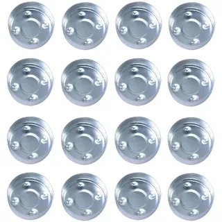 Teelichthüllen Leer Alu 100 Stück Klein Kerzenhalter für Stabkerzen Teelicht Tülle Teelicht Zinnbecher Metall Tassen Tülle Teelicht Dose für DIY Kerzenherstellung Liefert 3.8*1.4cm (Silber1#)