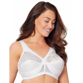 GLAMORISE Original MagicLift-Stütz-BH ohne Bügel Weiß 80B
