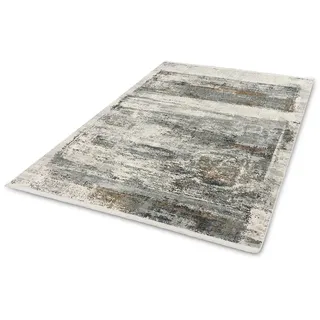 möbelando Teppich Büroteppich Flur Positano 80x150cm D.201 C.004 Creme/Kupfer Allover