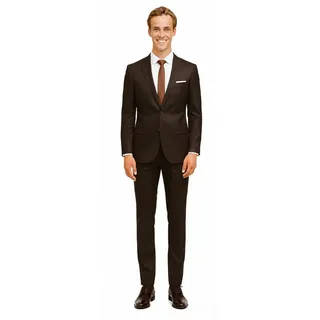 Freiherr von Falkenhausen Anzug S 150 braun Super 150 slim fit 100% Schurwolle „lusso extraleggera“ slim fit / Super 150 extra feine Schurwolle ca. 150 gramm 58