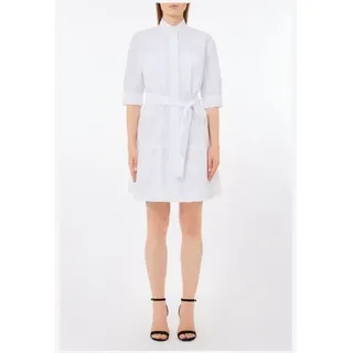 Liu Jo Minikleid – Hemdblusenkleid aus Baumwollpopeline – Kurzes Kleid weiß