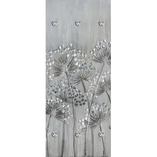 Queence Design-Garderobe aus Acrylglas | Schwebende Garderobe, Schmale Flurgarderobe, Garderobenständer, Kleiderständer (WR00061, 50x120 cm)