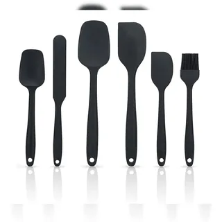 Intirilife Silikon Spatel Set 6-teilig schwarz
