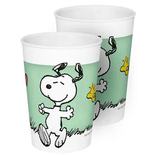 Geda Labels GmbH Kinderbecher Trinkbecher Snoopy Kids 2er Set 330ml PP, 2-tlg., PP, 2-teilig