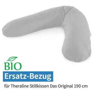 Theraline Stillkissenbezug 190 cm Bambus Grau