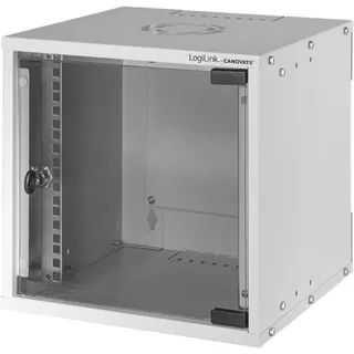 Logilink Netzwerkschrank / Wandgehäuse, HE, montiert, grau