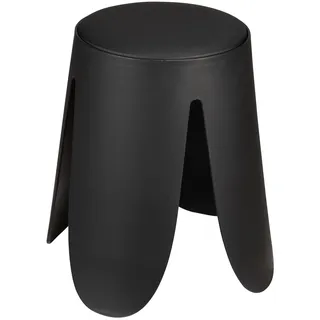 Wenko Badhocker Comiso Duschhocker schwarz Ø 44,5 cm x 46 cm, belastbar bis 180 kg, mit rutschsicheren Füßen