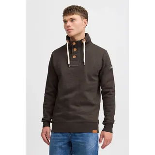 !Solid Stehkragenpullover Braun S