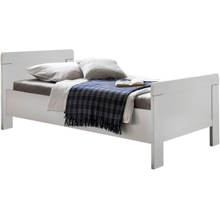 Mid.you Bett, Weiß, 90x200 cm, in verschiedenen Holzdekoren erhältlich, Größen erhältlich, Schlafzimmer, Betten, Einzelbetten