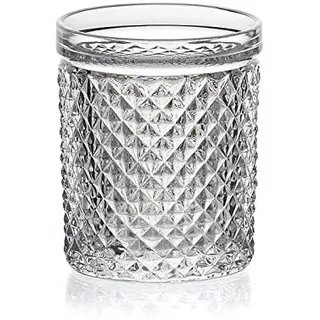 Becherglas Dessertglas 150ml Saftglas Trinkbecher Retro-Look Bleikristall klar