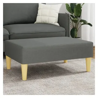 vidaXL Fußhocker Stoff 77 x 55 x 31 cm Dunkelgrau