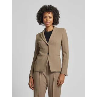 Wollblazer mit Paspeltaschen, Taupe, 42