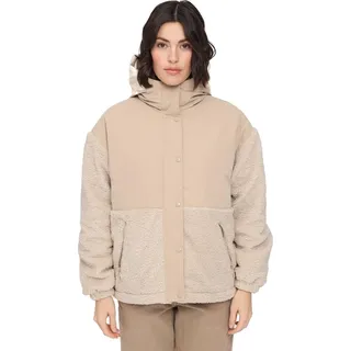 Mazine Fabric Blocking Jacket - Damen Fleecejacke, Größe:M, Farbe:oat/natural - M