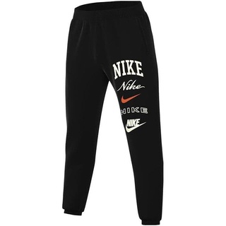 Nike Herren Hose M Nk Club Bb Cf Pant Stack Gx, Black/Safety Orange, FN2643-010, M