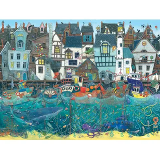 Ravensburger Erwachsenenpuzzle 1500 Teile - Wundersamer Hafen