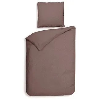 Heckett and Lane Bettwäsche Punto Bettwäsche 155 Canyon Rose 155x220, Bettbezug Kopfkissenbezug Set kuschelig weich hochwertig bunt