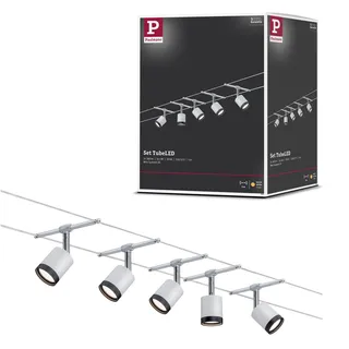 Paulmann Wire System TubeLED 5-flg. 4W 230/12V Durchmesser 5 cm Weiß/Chrom