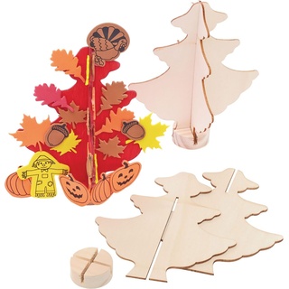 Colorations, Weihnachtsdeko, Färbungen – Basteln und dekorieren Sie Ihr eigenes Weihnachtsbaum-Set aus Holz