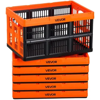 Vevor Klappbox 45 L 6-tlg. Orange/Schwarz