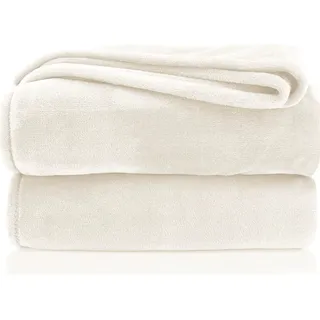 heimtexland Typ380 Kuscheldecke 220 x 240 cm Creme