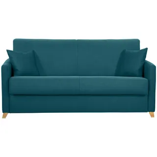 miliboo Schlafcouch Textil 3-Sitzer Blau