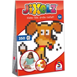 Schmidt Spiele 46111 Jixelz, Hund, 350 Teile, Kinder-Bastelsets, Kinderpuzzle