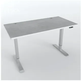 veska Höhenverstellbarer Schreibtisch 140 x 70 cm grau