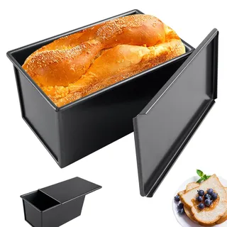 Brotbackform mit Deckel, Antihaft Kastenform Kuchen, Backform Rechteckige zum...