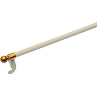 Scheibengardinen-Stange Spannstange Klemmstange Prestostange 100 -130 cm weiß