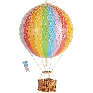 Authentic Models - Dekoballon - Jules Verne - Heißluftballon, Ballon - Farbe: Regenbogen - 18 cm