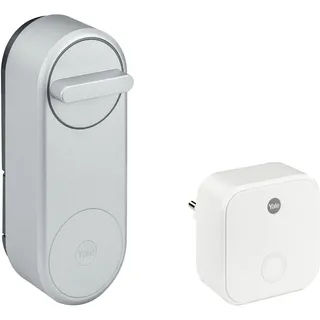 Bosch Yale Linus Smart Lock Türschloss inkl. WiFi Bridge Silber
