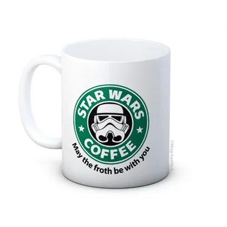 mug-tastic Star Wars - Storm Trooper - May The Froth Be With You - Kaffeebecher aus Keramik Tasse